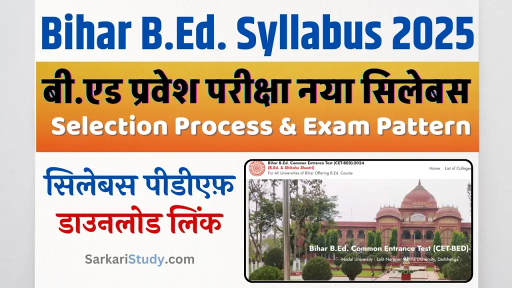 Bihar BEd Syllabus 2025