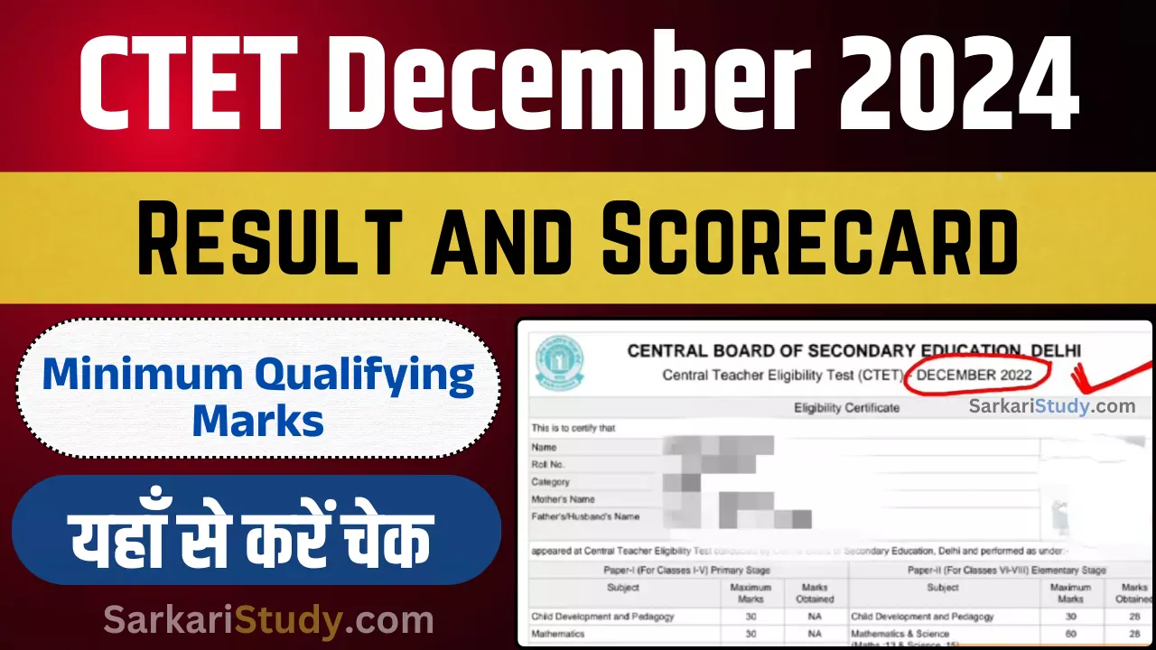 CTET December Result 2024