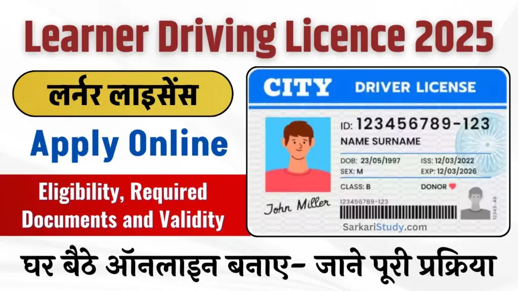 Learner Driving Licence Apply Online